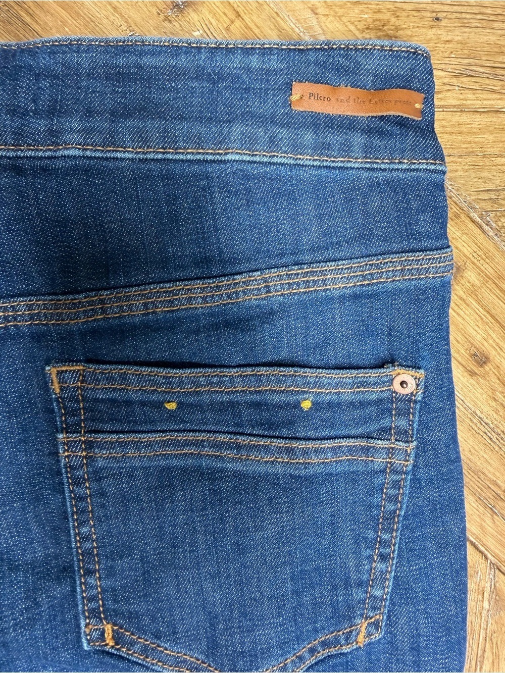 Pilcro Anthropologie Utility Patch Pocket‎ High Waist Bootcut Jeans 27 - Picture 15 of 15